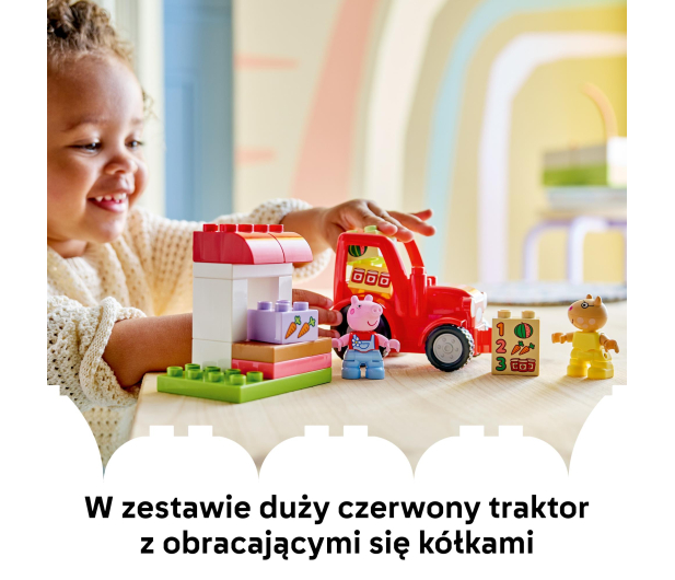 LEGO DUPLO 10468 Peppa Ciągnik i rynek - 1489541 - zdjęcie 7